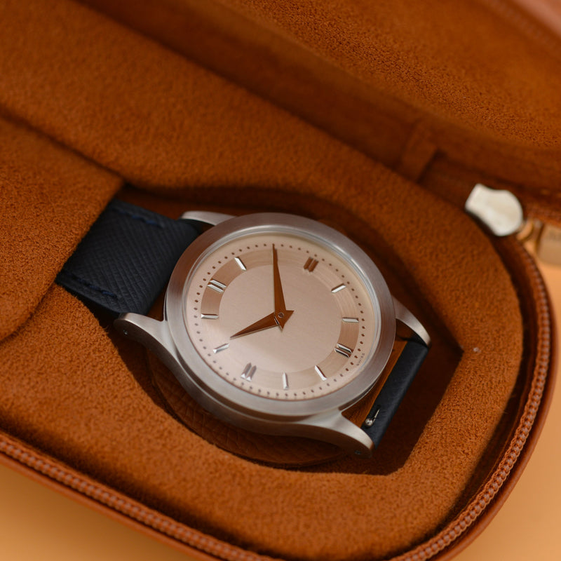 2023 The Archiwatch Anonymous "Two-Tone" Vertical Brushed Salmon Dial 2510-2 #15/25