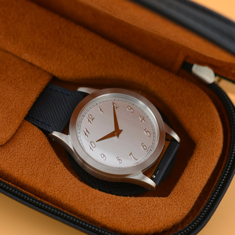 2023 The Archiwatch Anonymous "Classic" Vertical Brushed Silver Dial 2510-3 #18/25