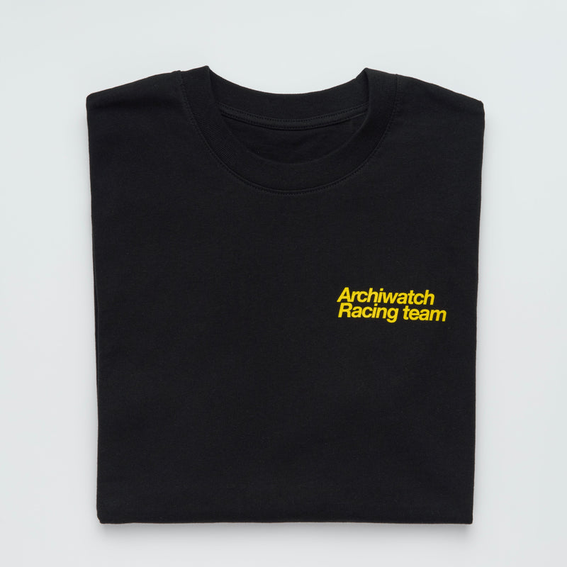 S/S Archiwatch Racing Team "Interlagos" Yellow Script Black T-shirt