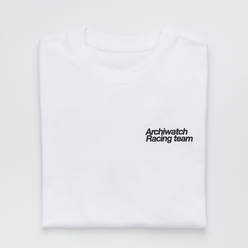 S/S Archiwatch Racing Team "Silverstone" Black Script White T-shirt