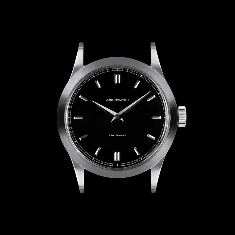 2023 ARCHIWATCH "ORIGINAL" 2525-1 GLOSSY BLACK DIAL LIMITED EDITION