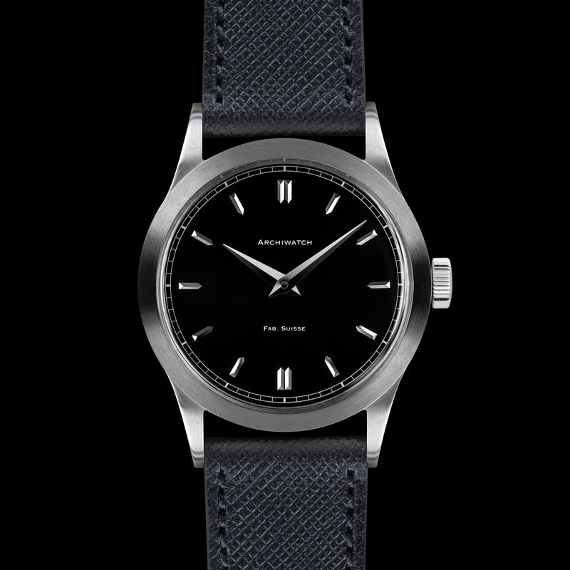 2023 ARCHIWATCH "ORIGINAL" 2525-1 GLOSSY BLACK DIAL LIMITED EDITION